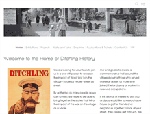 Tablet Screenshot of ditchlinghistoryproject.org